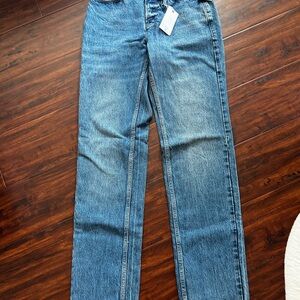 Good American Distressed Blue Denim Jeans
